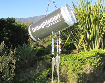 Draughtsmen Aleworks beer can wind chime