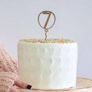 1pc Glitter Digital Cake Topper, 0-9 Décoration De Gâteau En