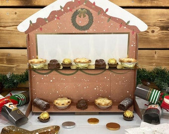 Christmas Market Treat Stand, Party Food Buffet Display, Festive Table Centrepiece, Sweet Display Stand, Christmas Buffet Centrepiece