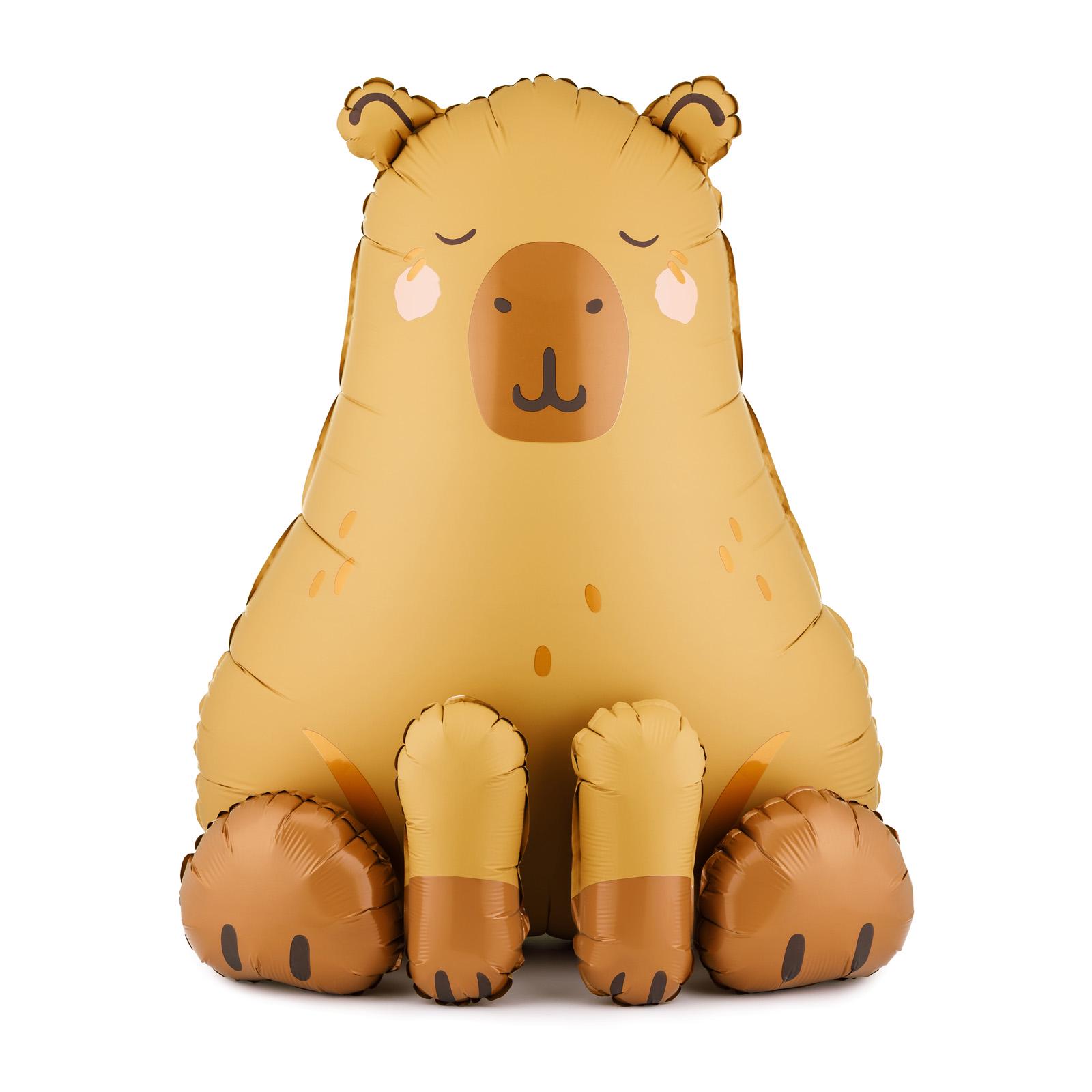 MEZHEN Capybara Folienballon-Set – 8 Tiere-Luftballons Für Dschungel-Kindergeburtstag – Geburtstagsdeko
