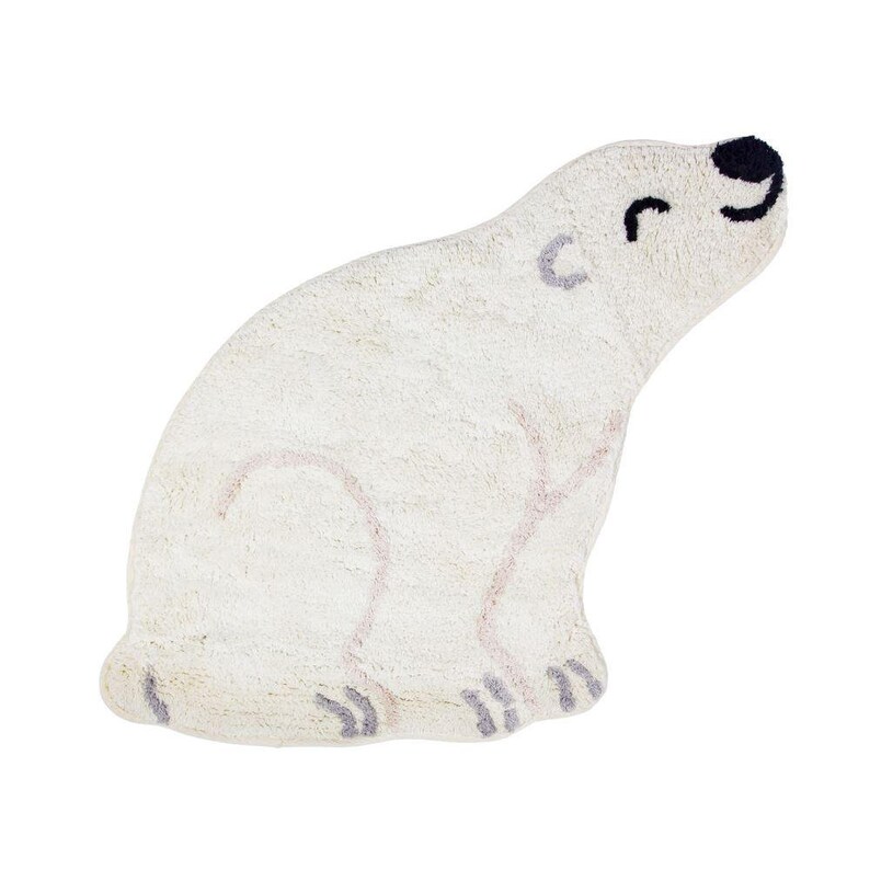 Polar Bear Rug Childrens Animal Bedroom Rug Home