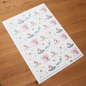35 Einhorn-Aufkleber, wünsche mir, dass ich an Einhörner glaube, Einhorn-Party, Einhorn-Gastgeschenke, Kindergeburtstagseinladungen, Einhorn-Handwerk
