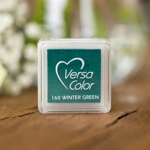 Versacolor Winter Green Small Pigment Ink Pad, Stamp Pad, Stamp Ink, Ink For Stamp, Inkpad For Rubber Stamp, Colour Ink Pad, Scrapbooking
