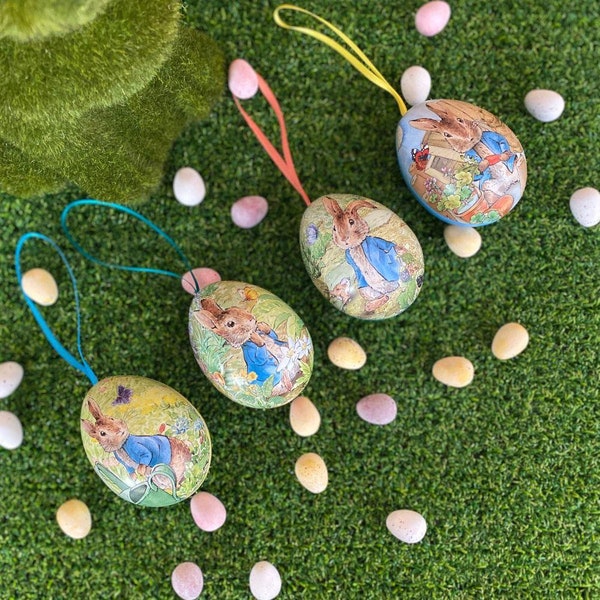 Tin Easter Eggs Etsy