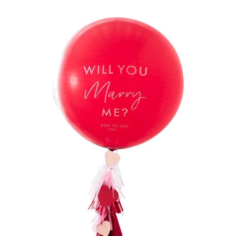 Will You Marry Me Balloon Kit Marriage Proposal Ideas Etsy