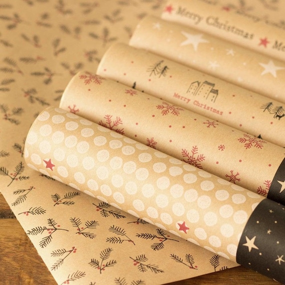 5m Merry Christmas Wrapping Paper Rolls Various Designs, Kraft Festive Gift  Wrap, Christmas Gift Wrap, Christmas Paper Wrapping 
