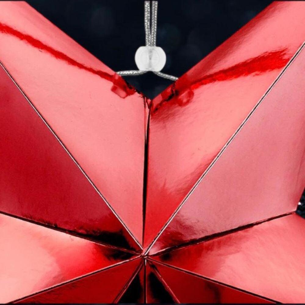 Decoration De Noel En Papier Déco Noël - Lot De 5 Étoiles Pliantes 30cm ( Beige/Vert/Sage) Etoile De Noel