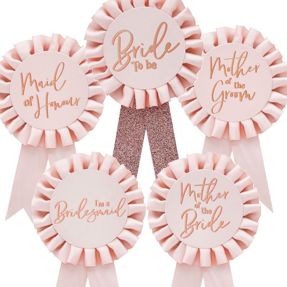 Bride To Be Rosette Rose Gold Bride To Be Rosette Rose Gold