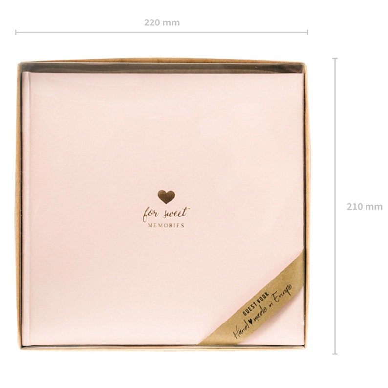 Guest Book For Sweet Memories Powder Pink 22 Pages Wedding Keepsake