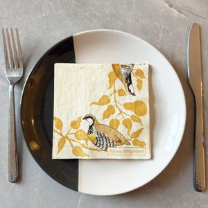 20 tovaglioli da cocktail "Partridge In A Pear Tree", tovaglioli per feste di Natale, decorazioni per la tavola delle feste, tovaglioli tradizionali "Canape"