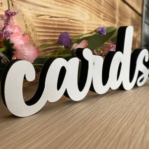 Tarjetas de madera, letrero de mesa de boda, decoraciones de buzón de correo de boda blanco, letrero independiente, letrero de boda, letrero de mesa