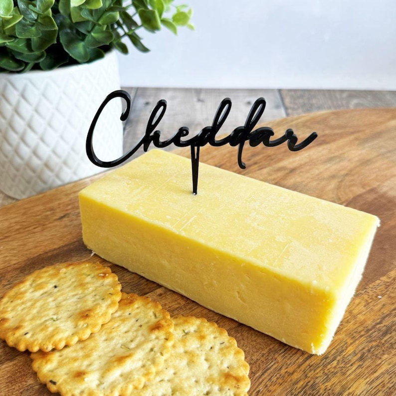 Sample Cheese Sign Custom Cheese Marker, Cheese Picks, Cheese Labels, Acrylic Cheeseboard ...