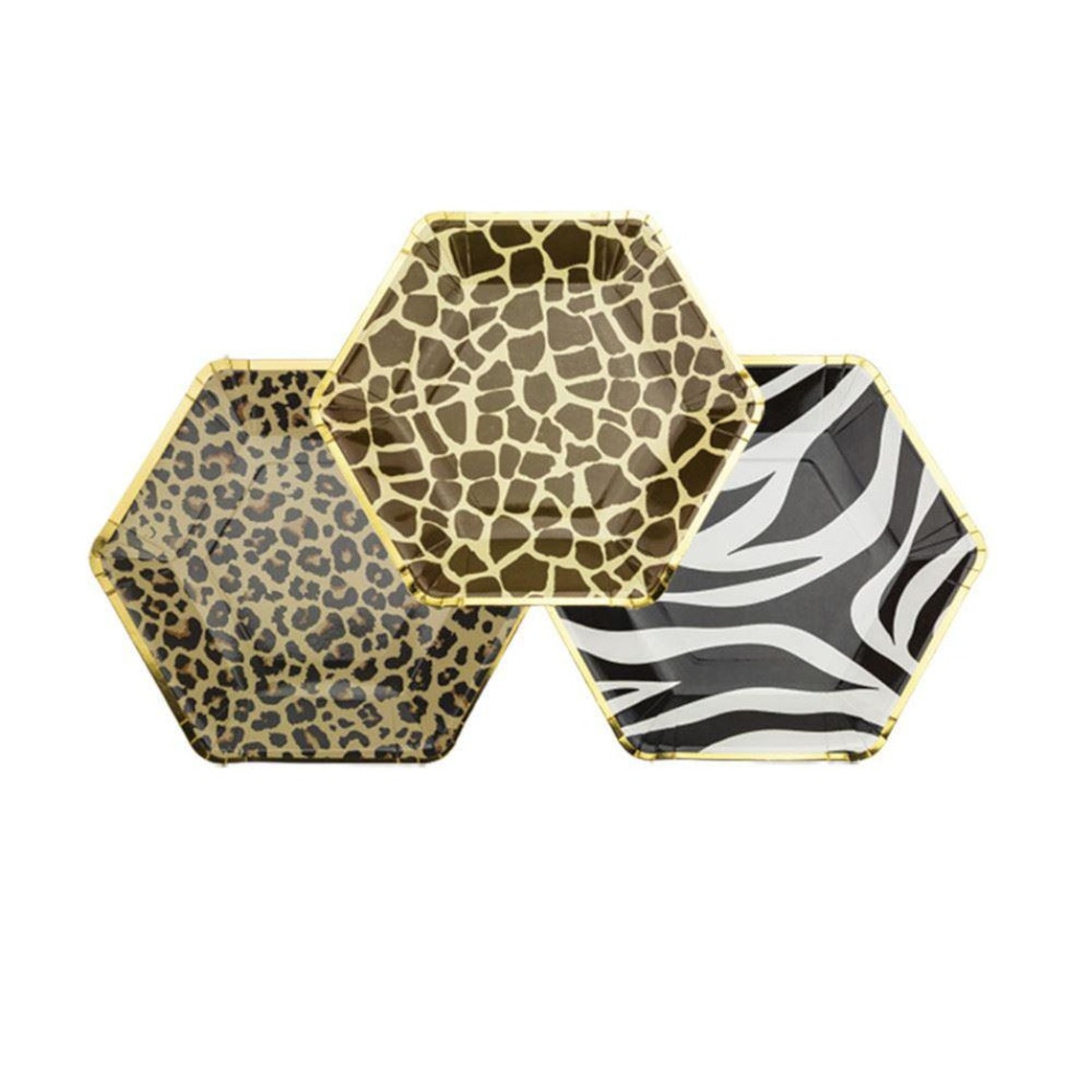 Animal Print Paper Plates