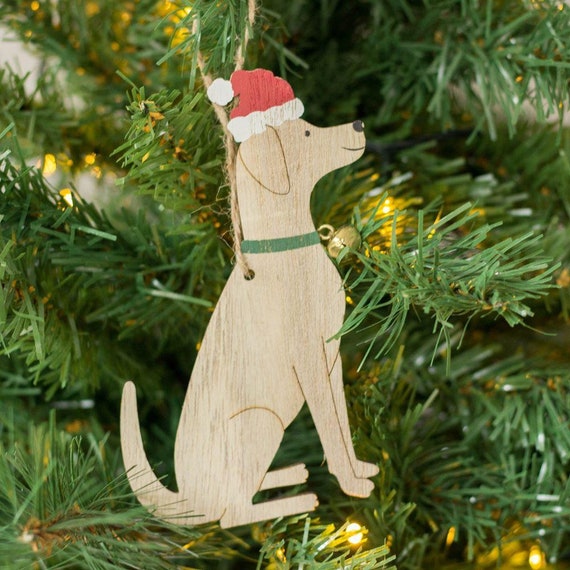 KATELUO Ornamento dell'Albero di Natale del Cane, Natale Cane Albero Decorazione, Ornamenti Natalizi per Cani, Ornamento Natalizio a Forma di Cucciolo, Ornamenti Pendenti di Natalizi (Verde A