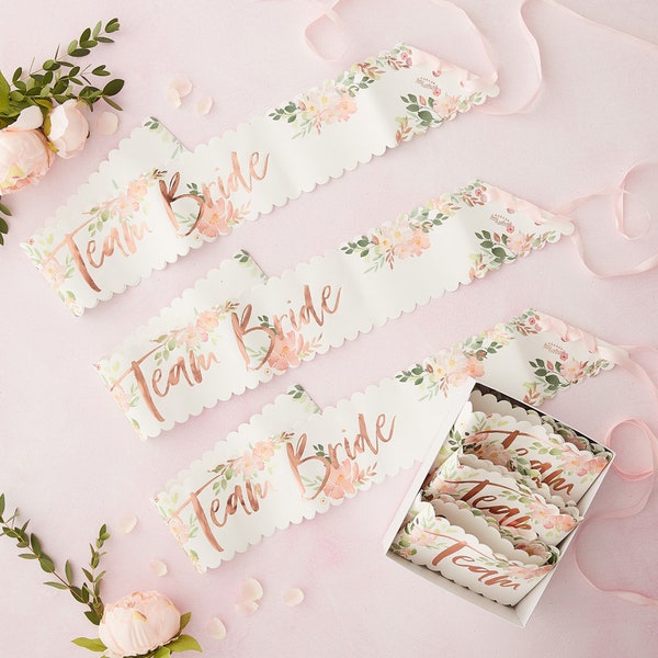 Neviti Piatti Di Carta Per Addio Al Nubilato 'Glitz & Glamour' - Rosa E Oro Rosa, Confezione Da 8, Tema Hen Party