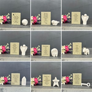 Caja de cerillas de porcelana personalizada, regalo de recuerdo "Te amo cariñosamente", regalo de amistad en caja, adorno de recuerdo, regalo simbólico. CUALQUIER PALABRA.