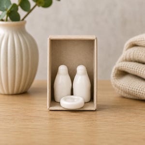 Boîte d'allumettes personnalisée en porcelaine avec crèche, cadeau de Noël unique, souvenir de Noël chrétien, petit cadeau à glisser dans une chaussette, texte au choix