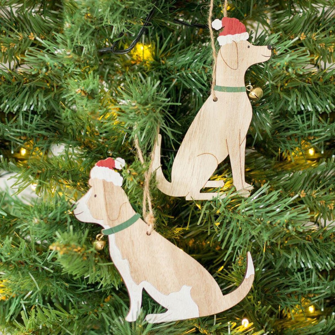 Addobbo Natalizio Personalizzato Printtoo Per Cane Scomparso: Ricordo In Acrilico Trasparente Con Nastro Rosso - 4