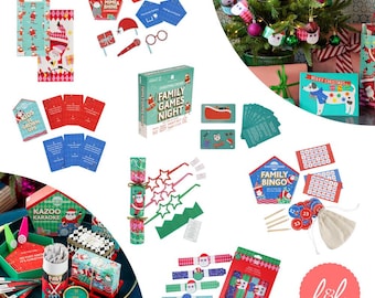 Fun Santa Christmas Party Decorations, Festive Crackers, Napkins, Paper Chains, Family Games, Stocking Fillers & Gift Wrap