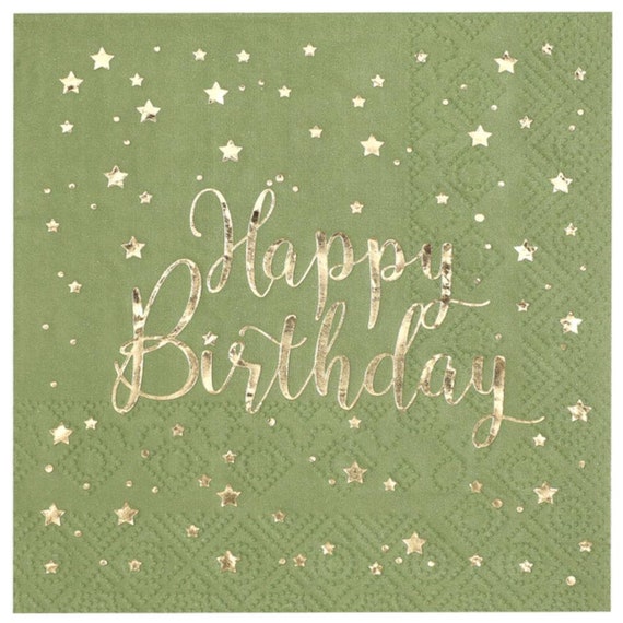 Minty Birthday Script Mini Card Minty Birthday Script Mini Card