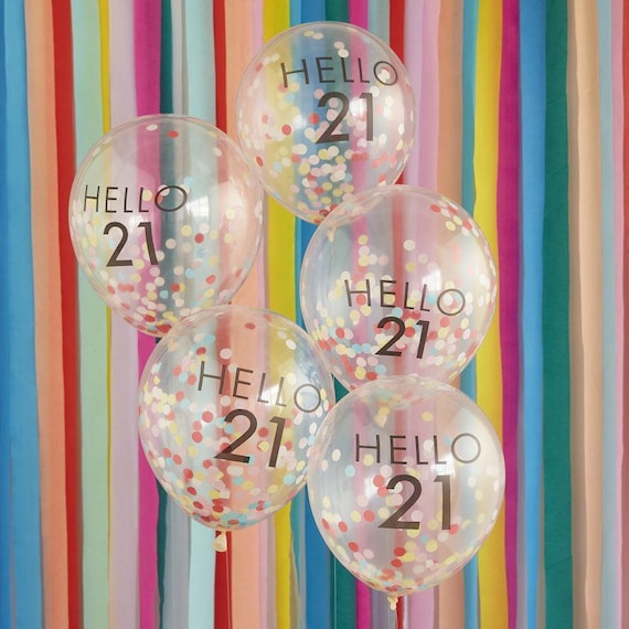 Table Confetti - Multicoloured 21st Table Confetti - Multicoloured 21st
