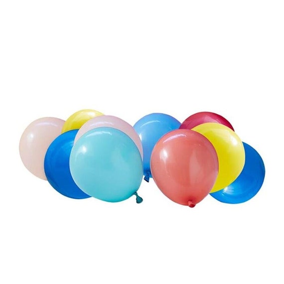 Paquete de globos de fiesta multicolor de 5'' , globos de cumpleaños  pequeños, globos arco iris, mini globos, decoraciones de globos,  decoraciones de