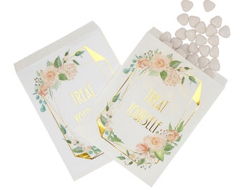 floral paper sweet bags
