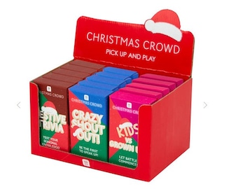 Christmas Crowd POS x 15 Titles POS Pack Family Game, Christmas Game, Stocking Filler, Childrens Secret Santa Gift