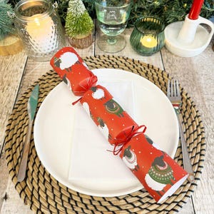 6 Sheep Christmas Crackers, Festive Party Table Decorations, Novelty Christmas Crackers, Festive Table Crackers, Bingo Game