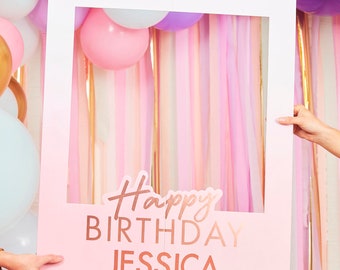 ABOOFAN 2Pcs Cadres Photo Gonflables Joyeux Anniversaire Cadre Selfie Joyeux Anniversaire Ballon Anniversaire Photomaton Accessoires pour Fête d/'anniversaire 40 Ans