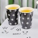 8 Football Print Paper Cups, World Cup Party Drink Cups, Childrens Soccer Birthday Party Tableware, Football Partyware Decorations 