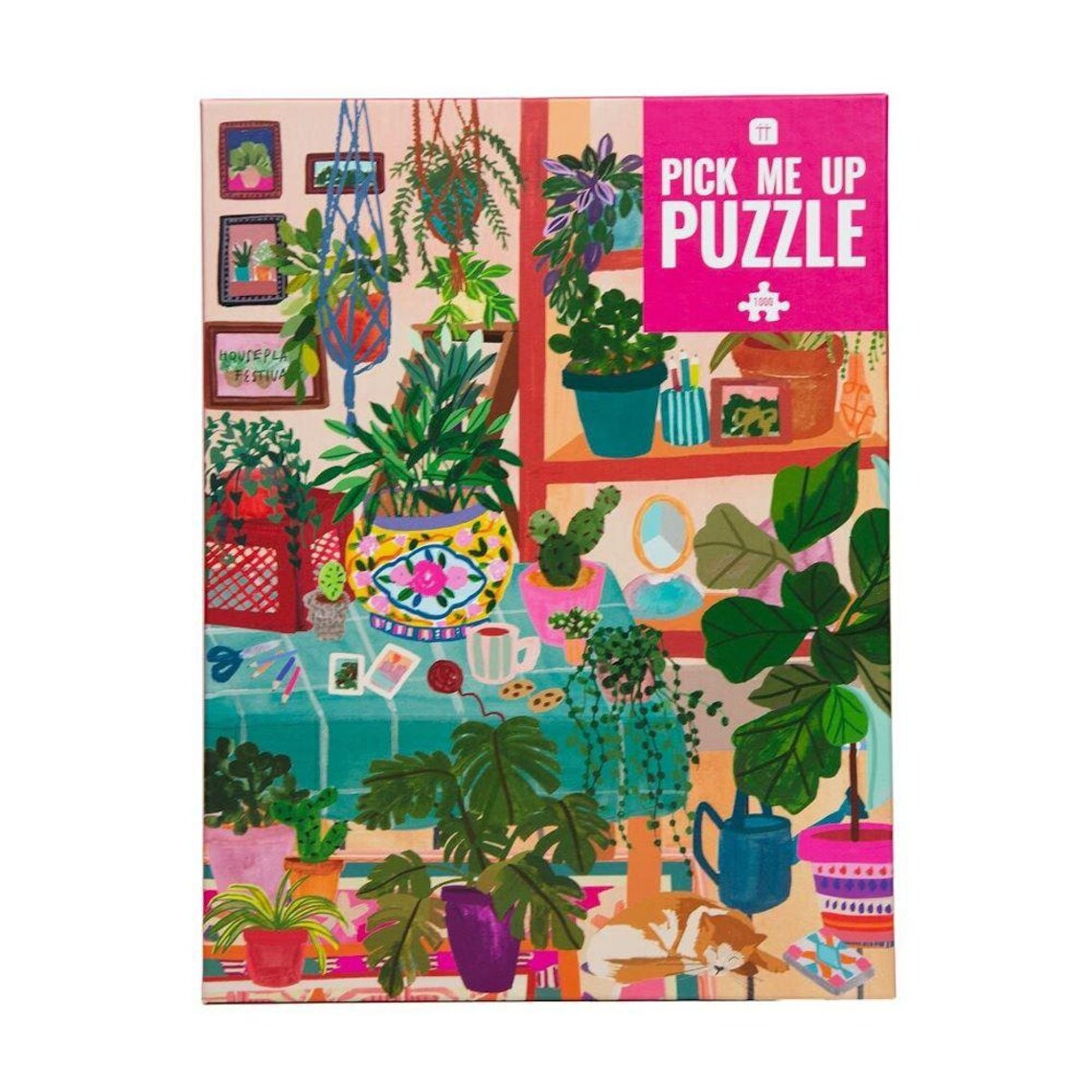 1000 Piece Houseplants Jigsaw Puzzle Botanical Puzzle Etsy