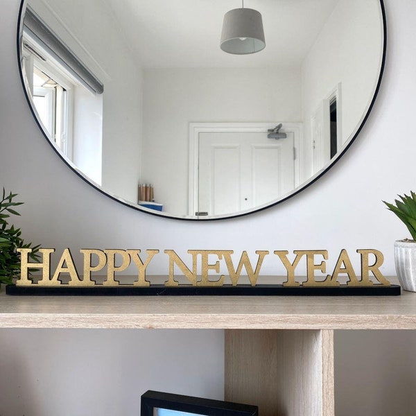 Wooden Customisable New Years Eve Standing Sign, Christmas Decorations, New Years Eve Decorations, Party Decoration