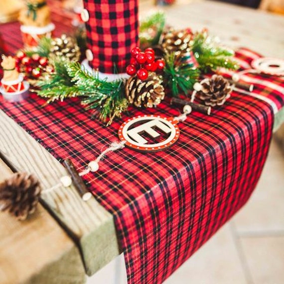 Chemin de table Noël à motif tartan, Mode en ligne