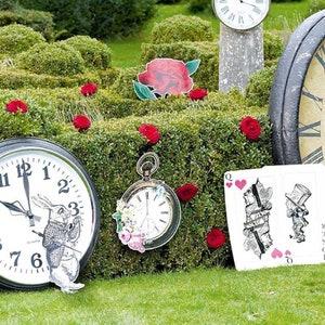 Grands accessoires de fête Alice au pays des merveilles, Décoration de fête de mariage, Fête au pays des merveilles, Décoration de vitrine de magasin, Tea Party des Chapeliers fous