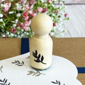Mini Blatt Stempel, Stempel Für Karten Scrapbooking Projekte, Holz Blatt Stempel, Basteln Geschenkanhänger, Hochzeit Kunsthandwerk