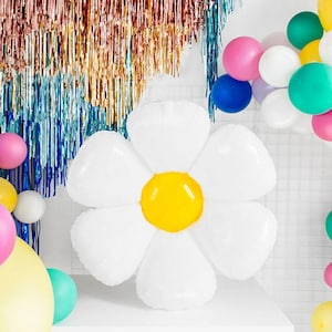 Large Foil Daisy Balloon, Spring Easter Balloons, Birthday Party Balloons, Flower Balloons, Birthday Party Decorations