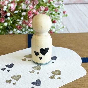 Mini Stempel Herzen, Tintenstempel Für Karten Umschläge Sammelalbum, Stempel aus Holz, Basteln Tags Basteln, Hochzeit Kunsthandwerk