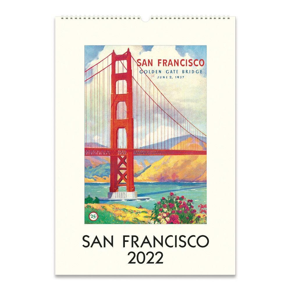 Ssu Calendar 2022 Cavallini 2022 Wall Calendar San Francisco 2022 Calendar | Etsy