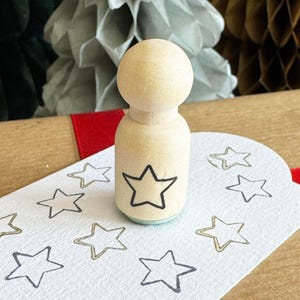 Mini tampon en caoutchouc étoile de Noël, Tampon encreur en bois pour cartes, Projets de scrapbooking, Tampon de Noël, Etiquettes cadeaux bricolage, Loisirs créatifs, Loisirs créatifs