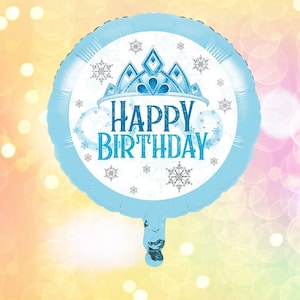 Prinses Folie Verjaardag Ballon, Bevroren Partij Ballon, Prinses Partij Decoratie, Meisjes Verjaardag Ballon, Prinses Partij Decor, Sneeuwvlokken
