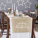 Rustic Merry Christmas Hessian Table Runner, Christmas Decorations, Christmas Party Table Decorations, Rustic Christmas Table Runners