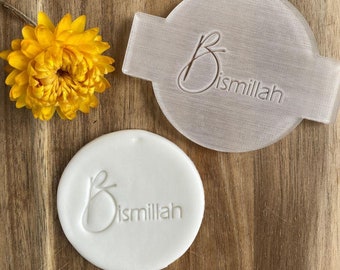 Bismillah Cupcake Icing Embosser, Eid Ramadan Cake Stamp, Cookie Biscuit Icing Stencil, Cake Decorating, Cupcake Decoration