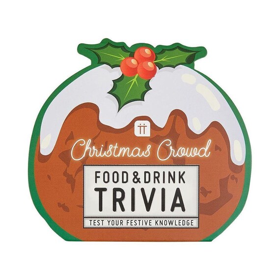 Christmas Food Drink Trivia Card Game Festive Card Game Etsy