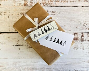 Frohe Weihnachten Handwerk Stempel, Urlaub Karte & Geschenkanhänger machen, Scrapbooking, DIY festliche Papier Handwerk, festliche Gruß Stempel