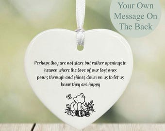 Regalo personalizado para recordar a un bebé fallecido, adorno conmemorativo en forma de corazón para niño, recuerdo de porcelana "Niño en el cielo", regalo conmemorativo para recordar a un bebé que ha sufrido un aborto espontáneo.