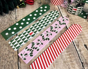 Confezione da 100 catenelle di carta natalizie / 2 modelli / Lunghezza: 5 m / Decorazione natalizia / Regalo per la casa - Italia