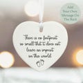 Personalised Porcelain Heart Keepsake \u2013 Baby Loss Remembrance Gift \u2013 Miscarriage Memorial \u2013 Sympathy Hanging Decoration