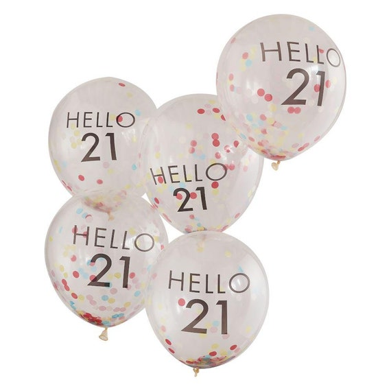 21. Geburtstag Konfetti Set – 100 Stück, Glitzer & Zahlen, Für Partys & Tischdeko