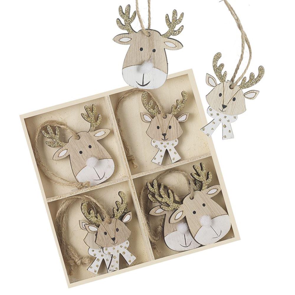 Woodland Moose クリスマスオーナメントセット 吊り下げクリスマス
